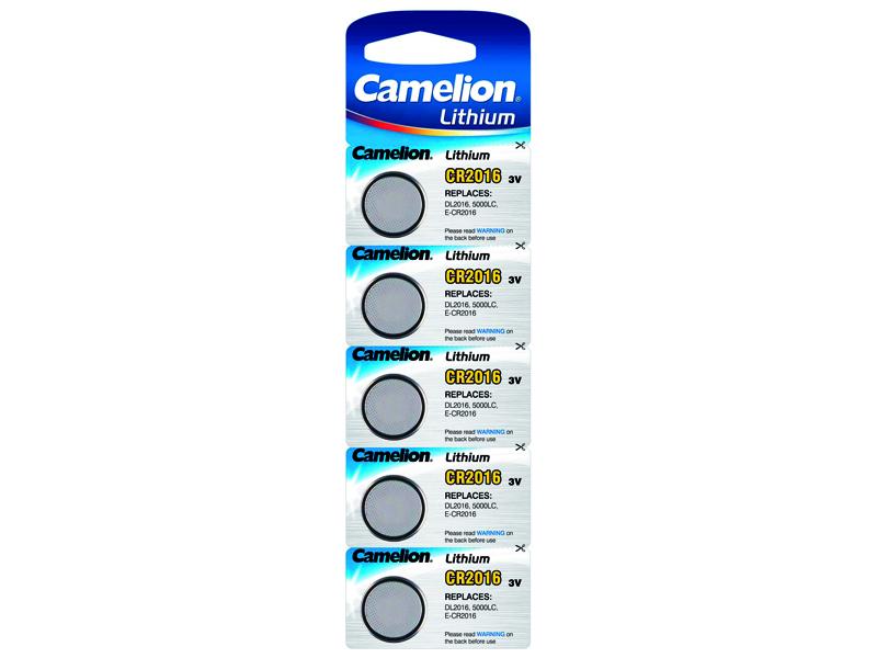 Camelion Lithium Nappiparistot CR2016, 3V, 5 kpl Camelion Lithium Nappiparistot CR2016, 3V, 5 kpl